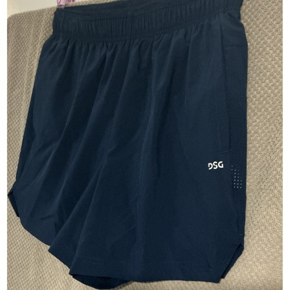 DSG Men's 5" 2-in-1 Stride Shorts Size Small University Navy NEW Built-in-Brief - Picture 15 of 16
